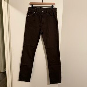 Gap 90’s Straight High Rise Jeans, Brown size 29 Tall